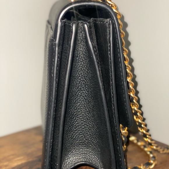 Tory Burch Black and Gold Crossbody Bag with Chain Strap. NWOT!! - Picture 11 of 14